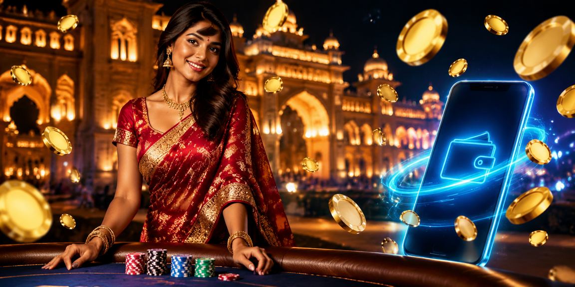 Woman playing cricket betting on mobile in Lucknow old city streets